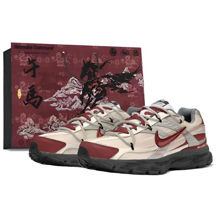 Nike Nike Initiator Abrasion Resistant Low top Casual City Commuting Running Shoes Men's Beige Red