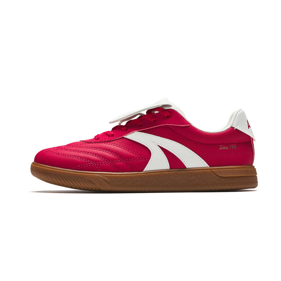 Anta Joyful, Flip Lid Shoe Low top Skateboard Shoes Women's Elegant Red Ivory White
