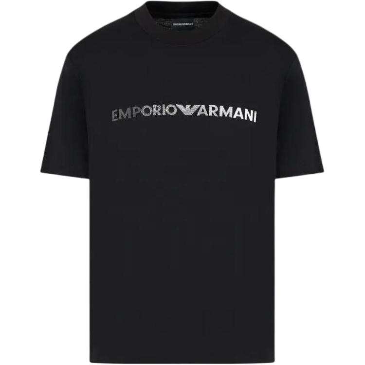 EMPORIO ARMANI Pima Jersey T shirt With Logo Embroidery