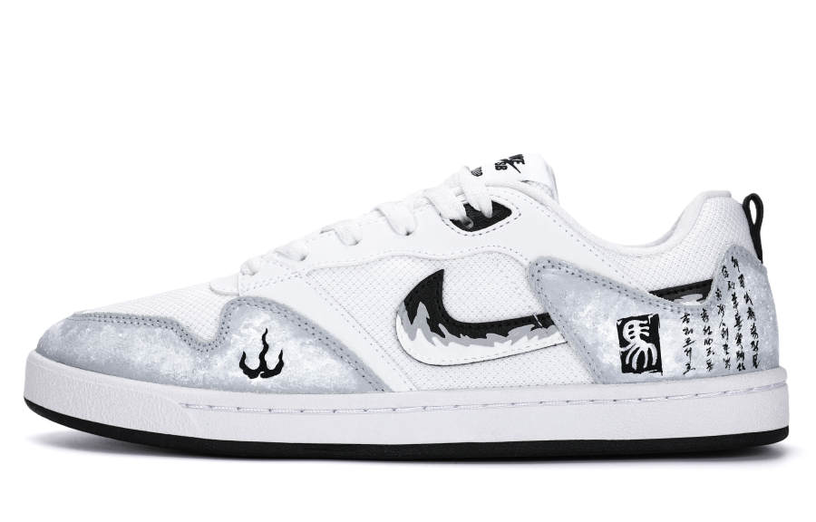 Nike Nike SB Alleyoop Low top Skateboard Shoes Men's White Gray