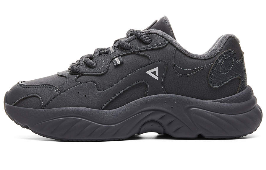 PEAK Little Chubby Shoes Cushioning Rebound Height Increasing Abrasion Resistant Casual Shoes Men's Dark Gray