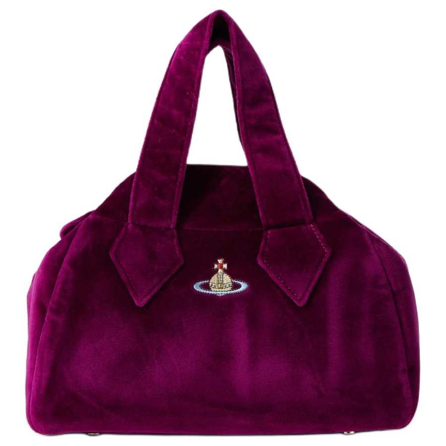 Vivienne Westwood Archive Velvet Handbag Medium Women's Purple