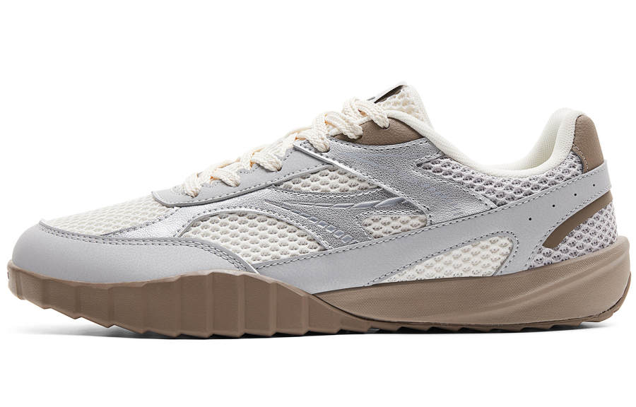 PEAK PEAK Breathable German Army Trainers Men's White Silver