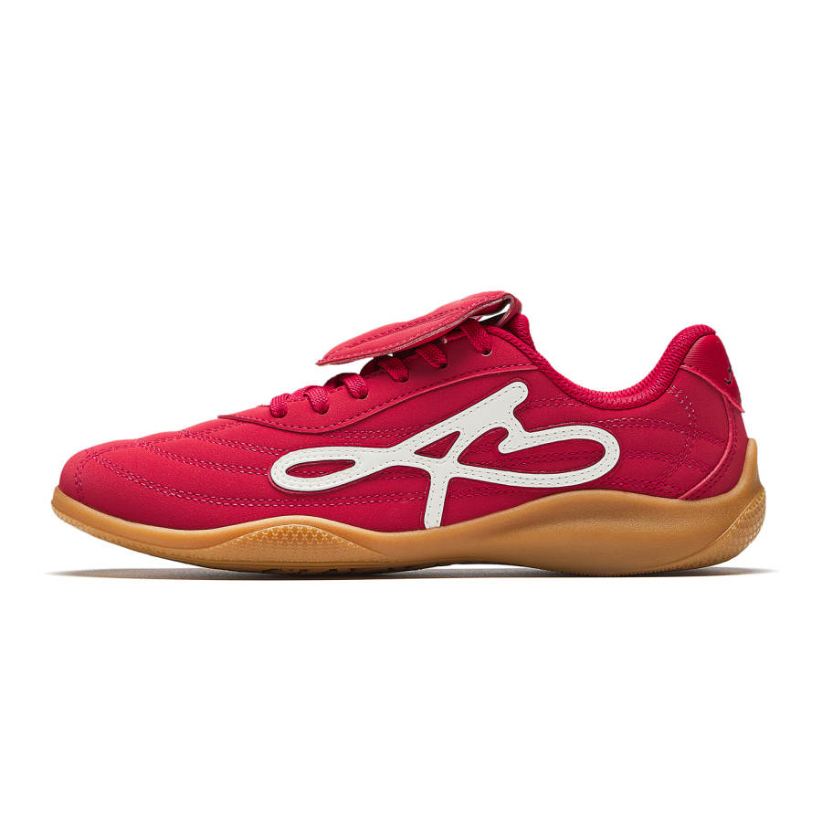 Anta Abrasion Resistant Lightweight Breathable Low top Casual Shoes Women's Elegant Red/Ivory White