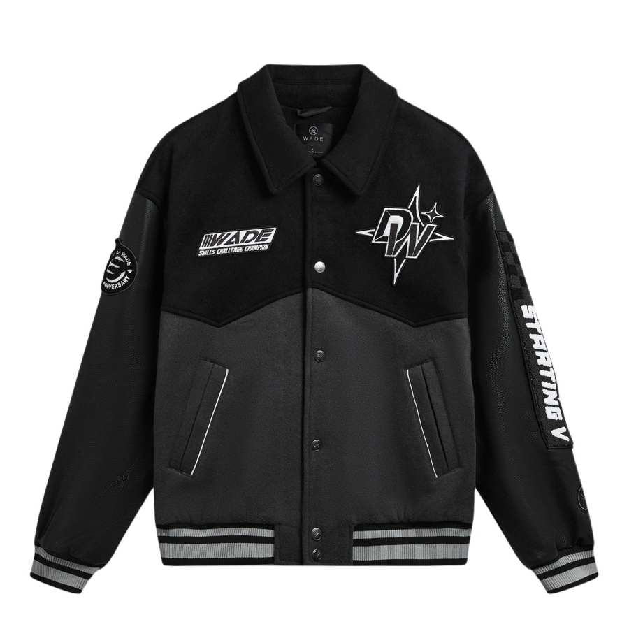 Li-Ning Li Ning Puffer Jackets Men's Black/Black Pine Gray Lapel Moderate Puffer Jacket