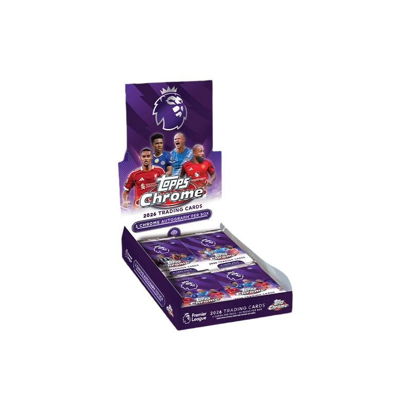 Topps 2025 26 Soccer Ball Premier League Chrome Royalty Power Collection Hobby Sports Cards Whole Box