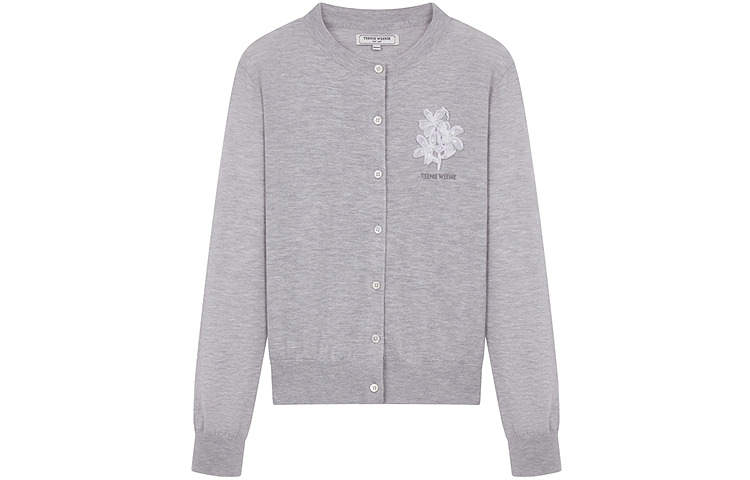 Teenie Weenie Knitwear Women's Crew Neck Moderate Cardigan