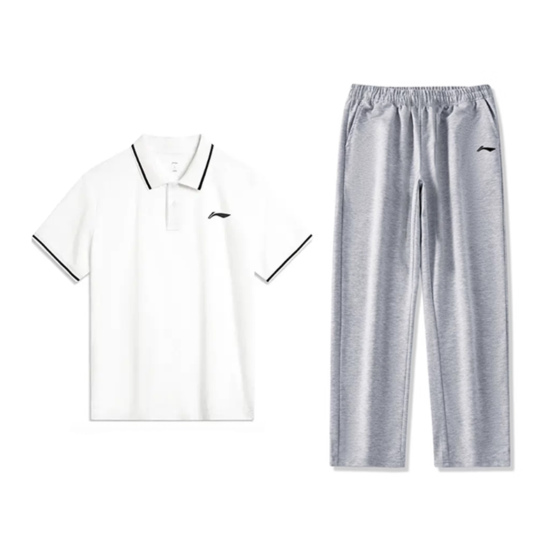Li-Ning Li Ning Casual Sportswear Unisex Standard White+New Light Heather Gray