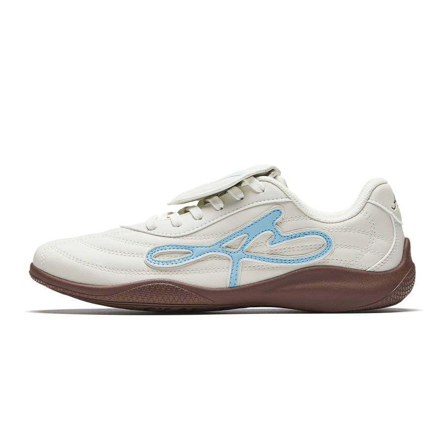 Anta Slip Resistant Low top Casual Shoes Women's Pure White/Bright Blue