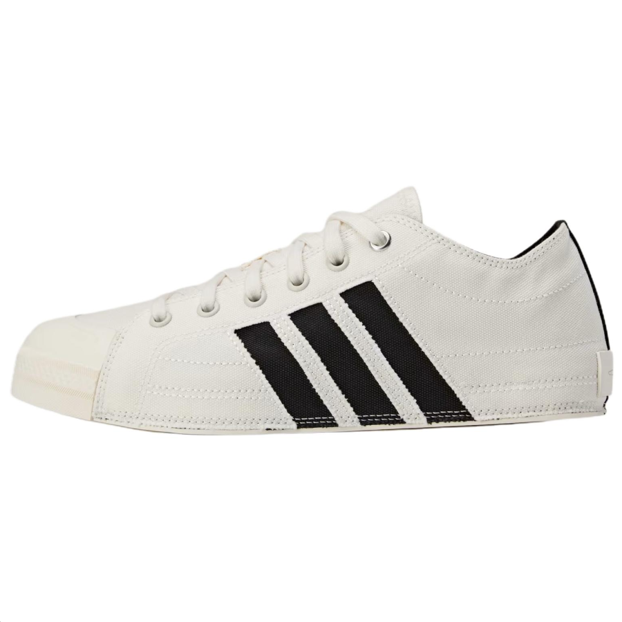 Y-3 Nizza Lo Round Toe Lace-Up Sneakers