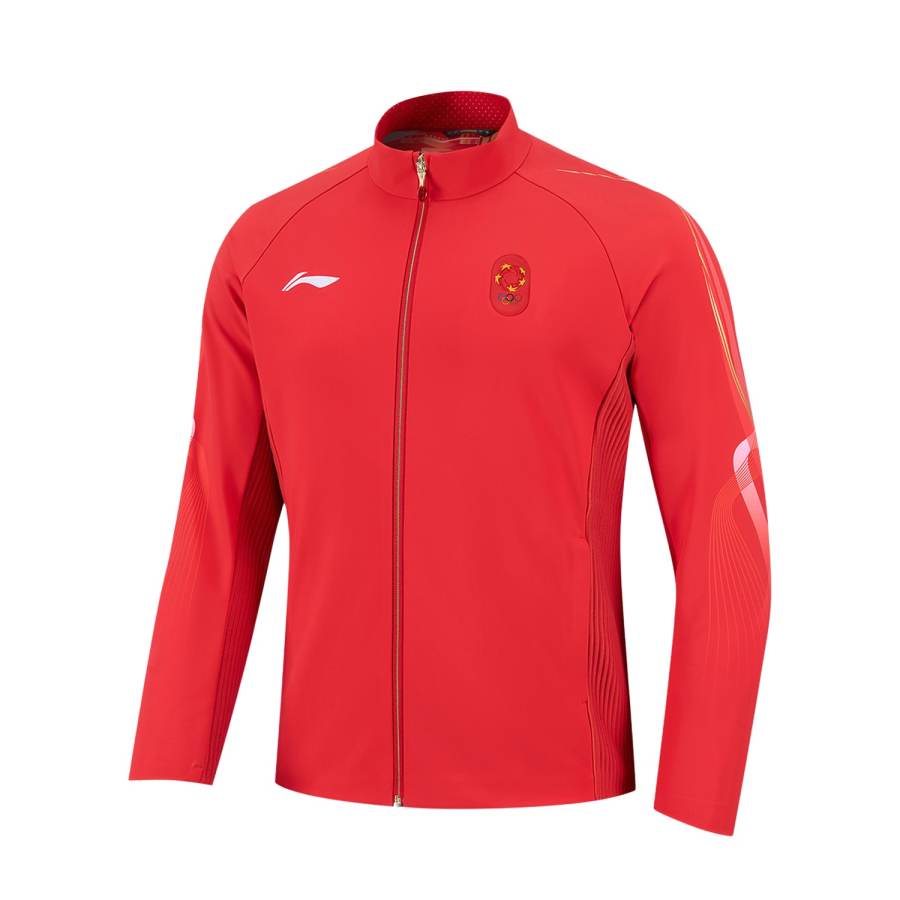Li-Ning Li Ning Jackets Women's Wealth Red Stand Collar Moderate Other