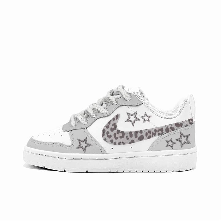 Nike Nike Court Borough 2 Misty Star, Gabie Manufacturing Leather Cushioning Abrasion Resistant Slip Resistant