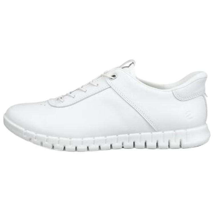 Ecco Gruuv Lite Leather Low top Casual Shoes Women's White
