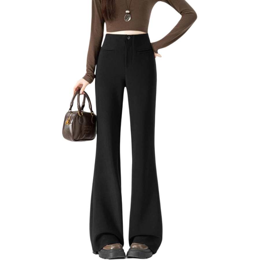 BALENO Casual Pants Women's Black Moderate Bootcut Pants