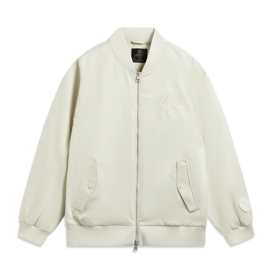 Li-Ning Li Ning Puffer Jackets Men's Clam Pink Gray Baseball Collar Moderate Puffer Jacket