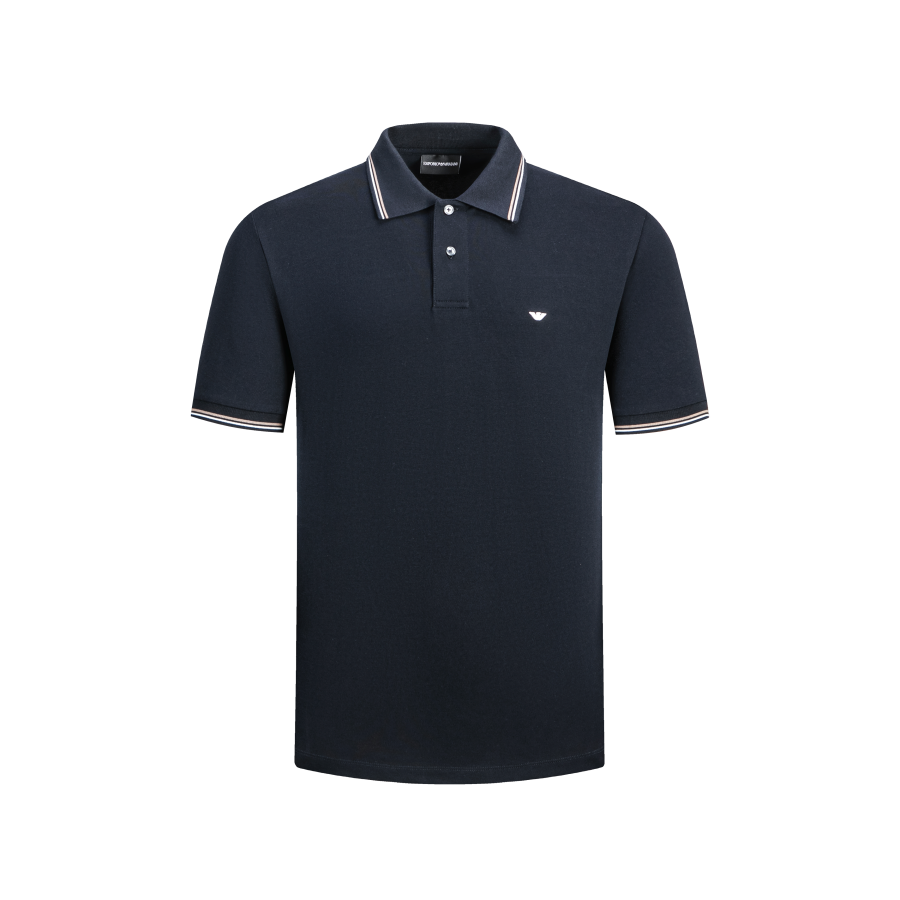 Emporio Armani Button Detailed Short-Sleeved Polo Shirt