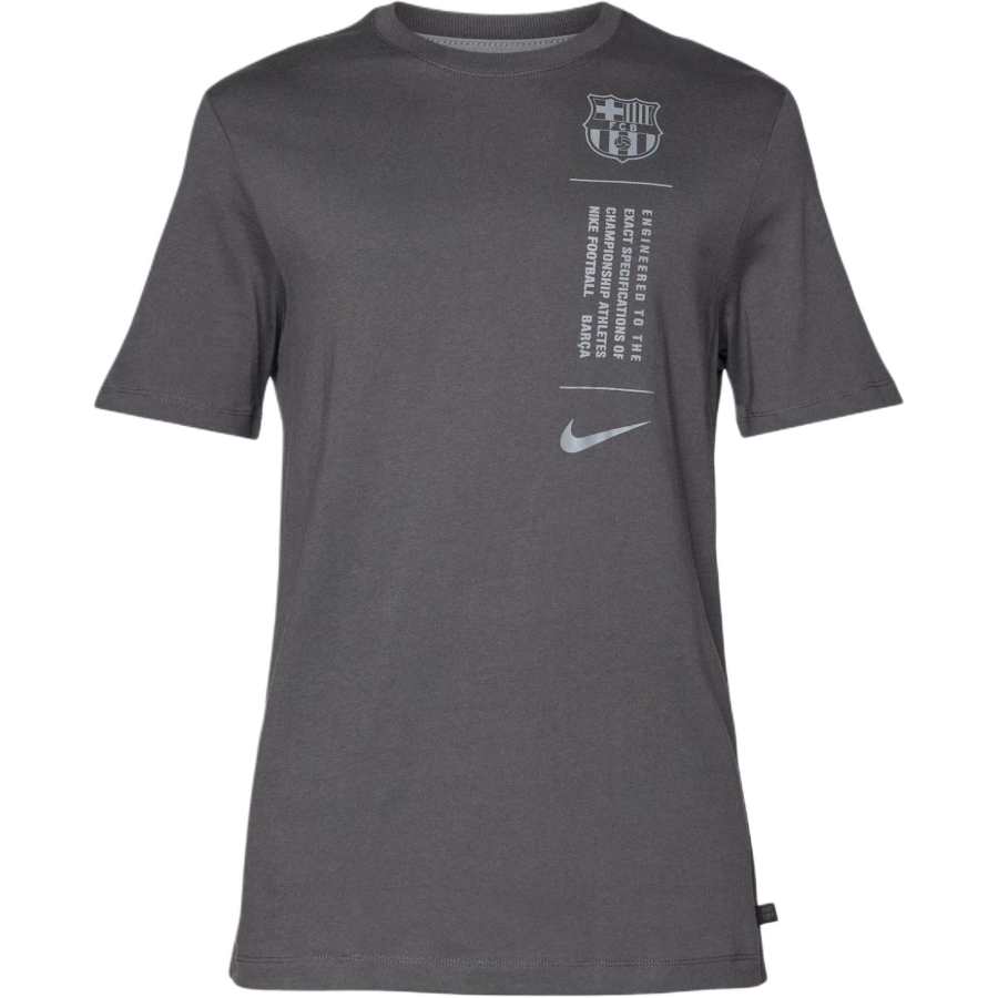 Nike Nike Club T Shirts Men's Charcoal Gray Crew Neck