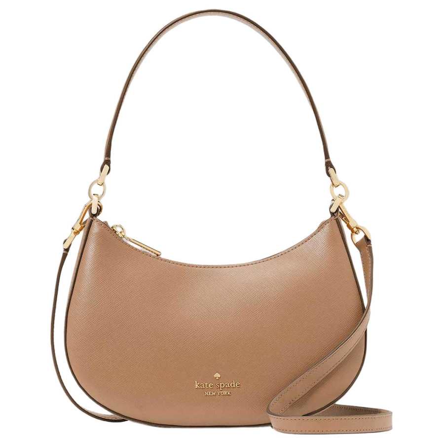 Kate Spade Cow Leather Shoulder Bag Medium Women's Ginger Yellow