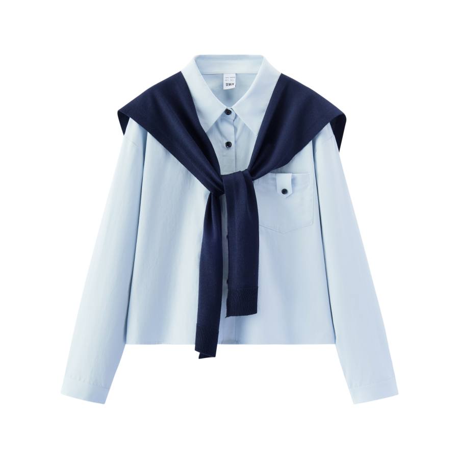 Semir Mall Same Style Women's Apparel Long Sleeved Shirt Women's