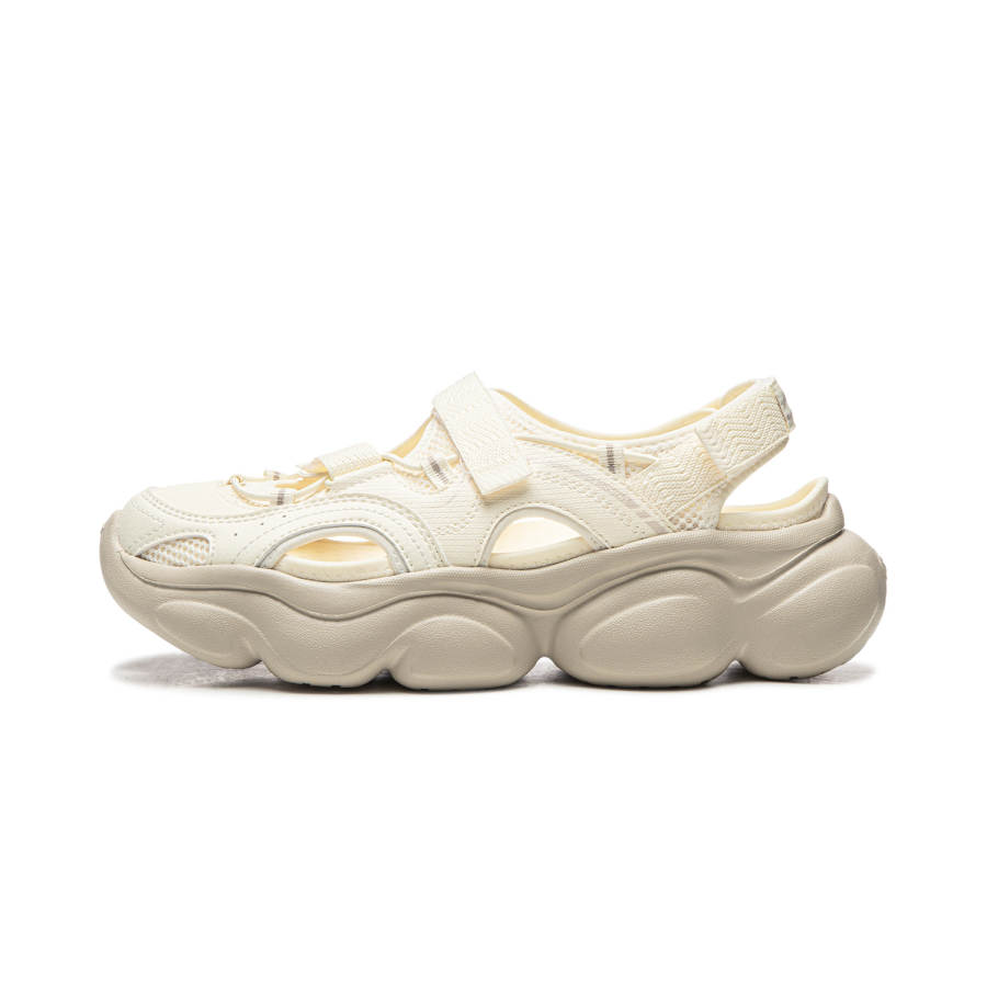Li-Ning Li Ning Cloud Slip Resistant, Abrasion Resistant, Rebound, Lightweight River Trekking Shoes Women's Ecru