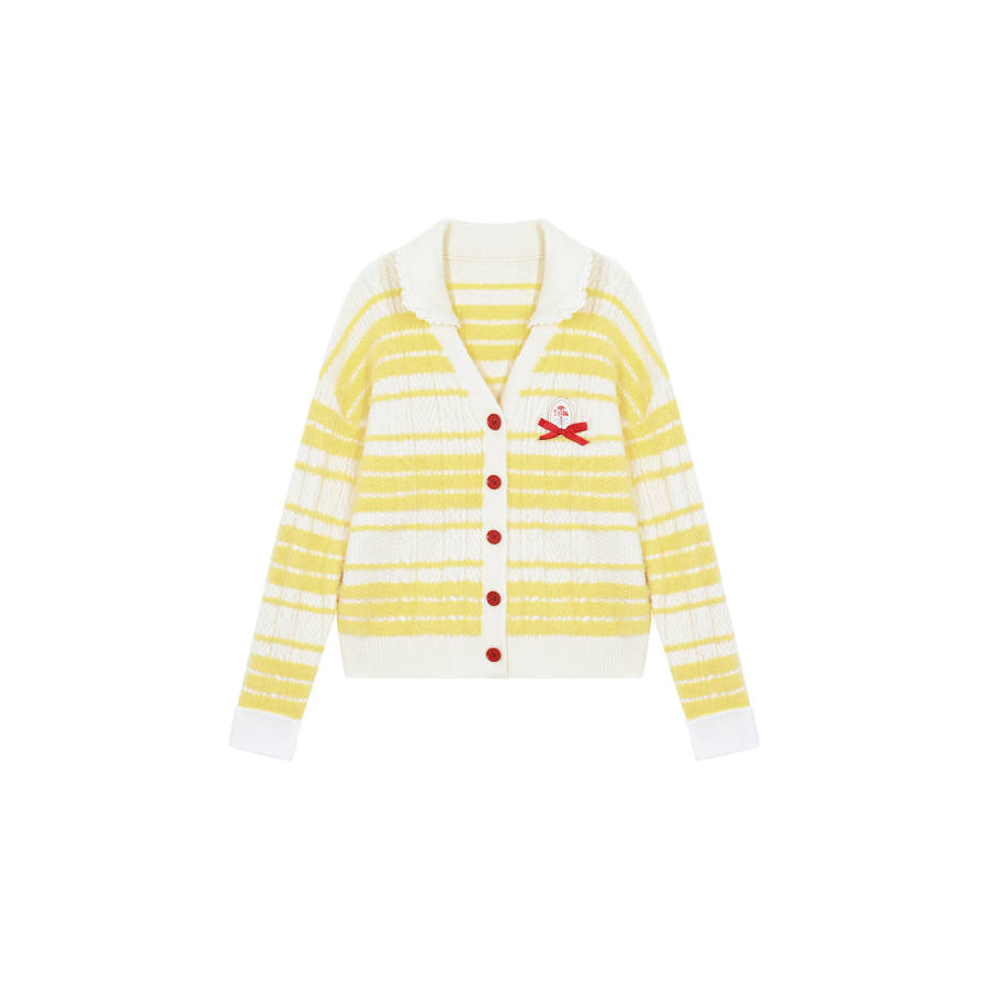 Umoumo Umoumo Sweaters Women's Suit Collar Moderate Irregular