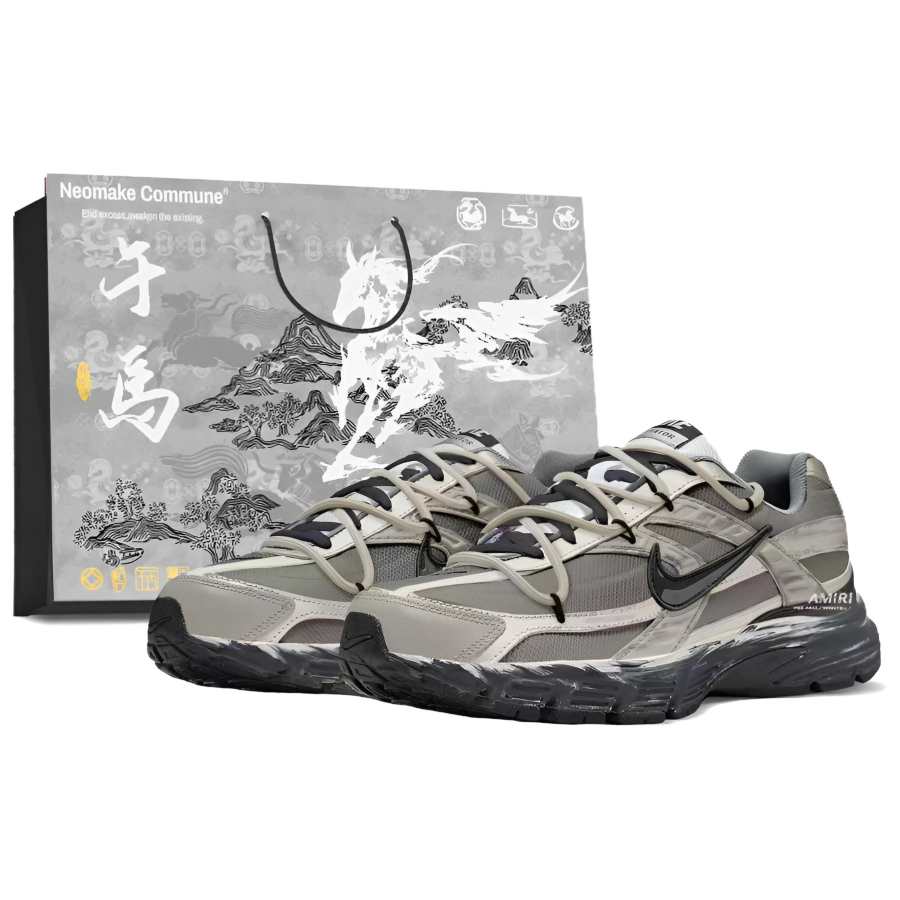 Nike Nike Initiator Abrasion Resistant Low top Casual Physical Fitness Test Physical Exam Running Shoes Men's White Gray