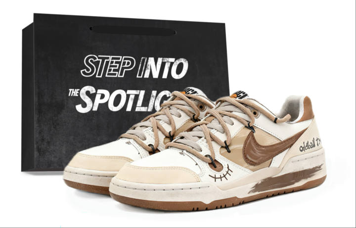 Nike Nike Full Force Low top Skateboard Shoes Unisex White Brown
