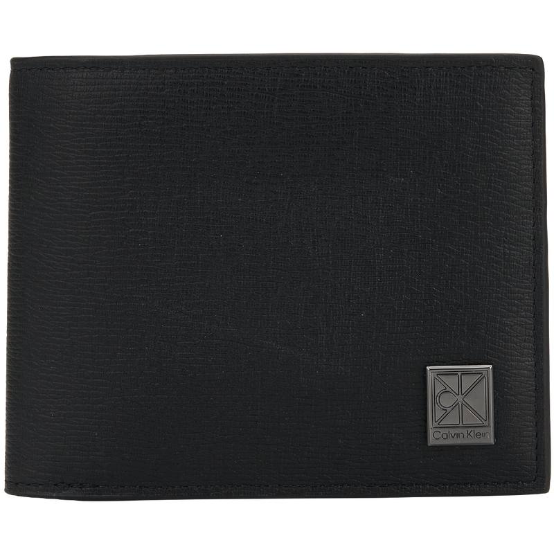 CALVIN KLEIN Cow Leather Wallet Men's Space Black