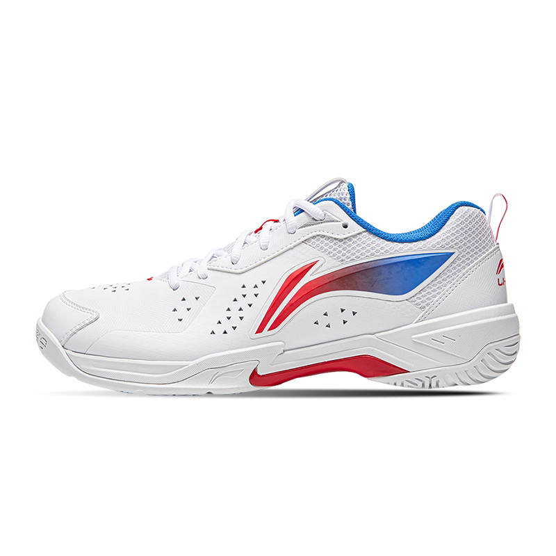 Li-Ning Li Ning Cushioning Abrasion Resistant Rebound Low top Badminton Shoes Unisex Standard White