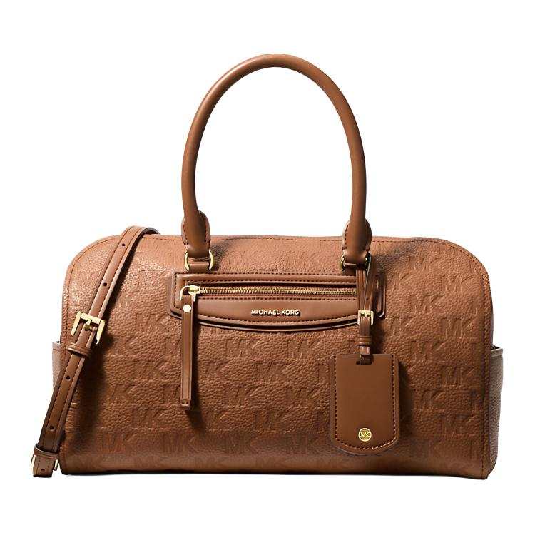 MICHAEL KORS Jet Set Travel Cow Leather Travel Bag Women's Brown