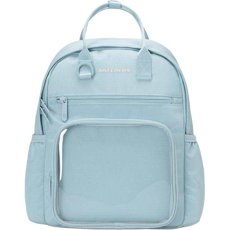 Skechers Comfortable Sports Collection Fabric Backpack Unisex Light Blue