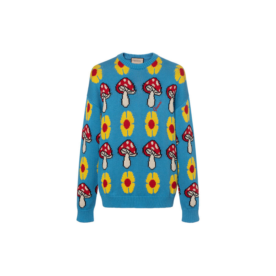 GUCCI GUCCI Sweaters Men's Multicolor Crew Neck Moderate