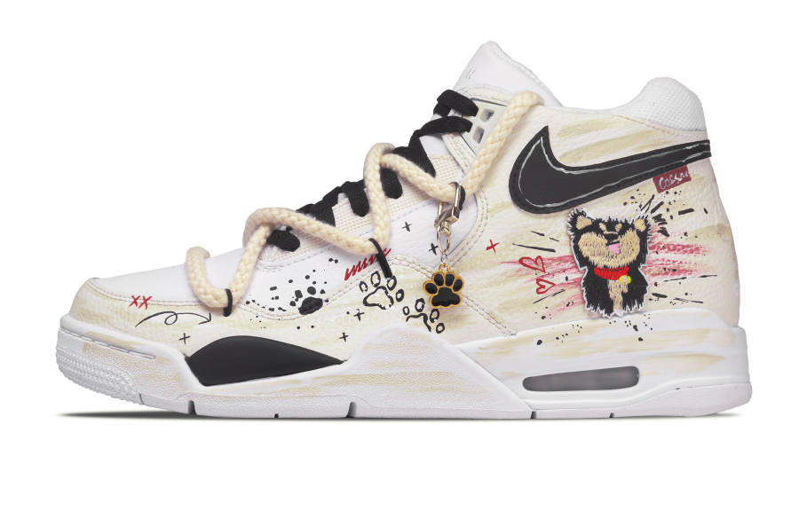 Nike Nike Flight Legacy Diesel Abrasion Resistant Slip Resistant Mid top Vintage Basketball Shoes Unisex