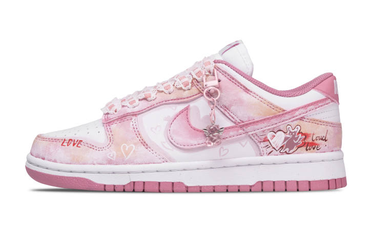 Nike Nike Dunk Pink Gold Fairy Tale Abrasion Resistant Slip Resistant Abrasion Resistant Slip Resistant Low top