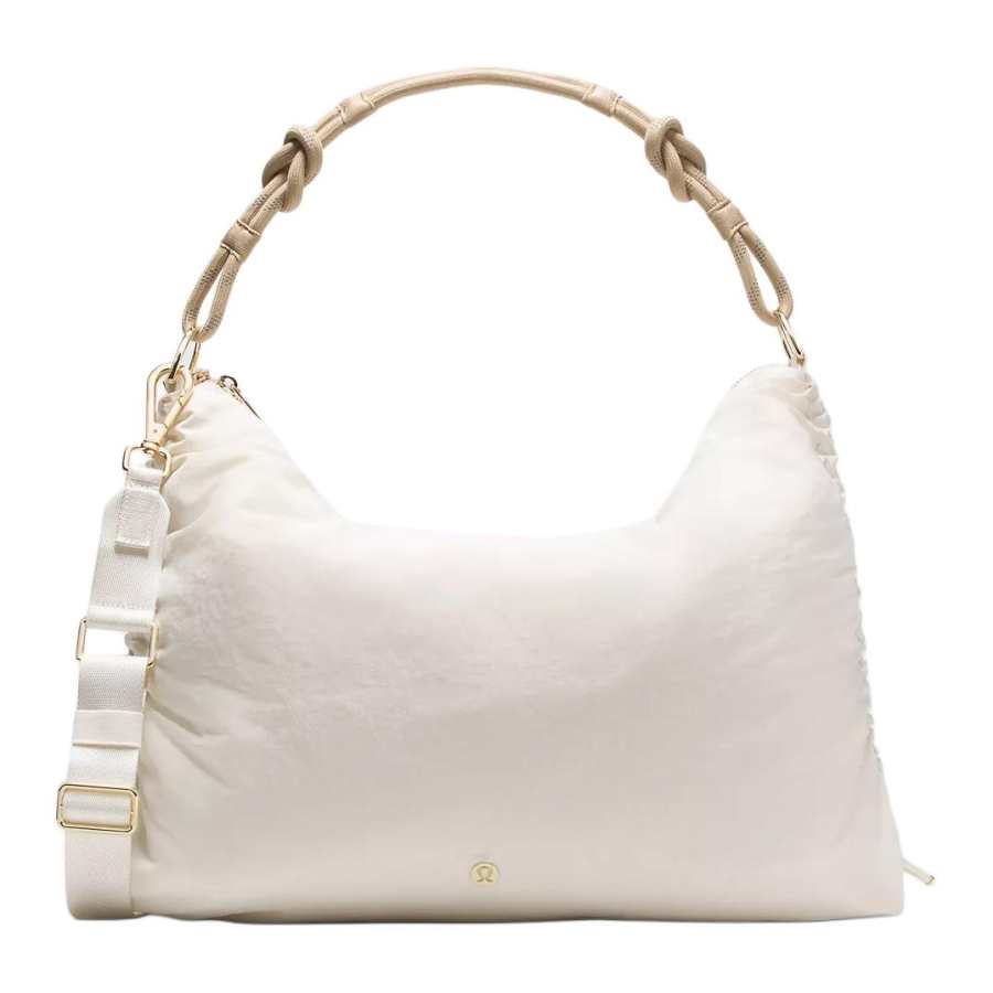 Lululemon Convertible Nylon Shoulder Bag Large Women's Ecru