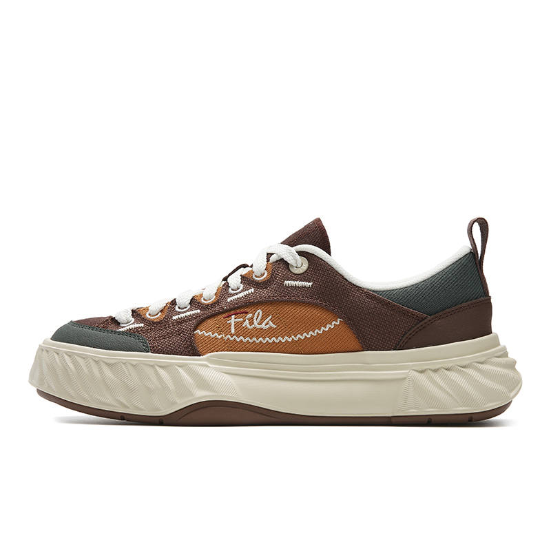 FILA FOSSO 1+ Low top Canvas Shoes Men's Deep Orange/Cilantro Green
