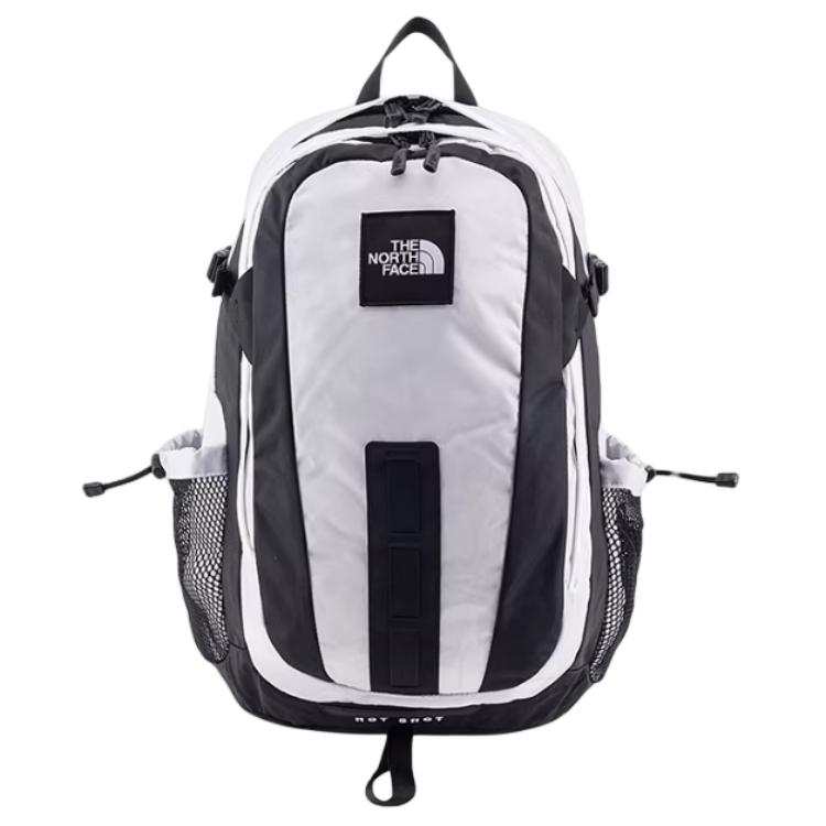THE NORTH FACE 30L Outdoor Bags Zip Closure Snow Peak White Unisex