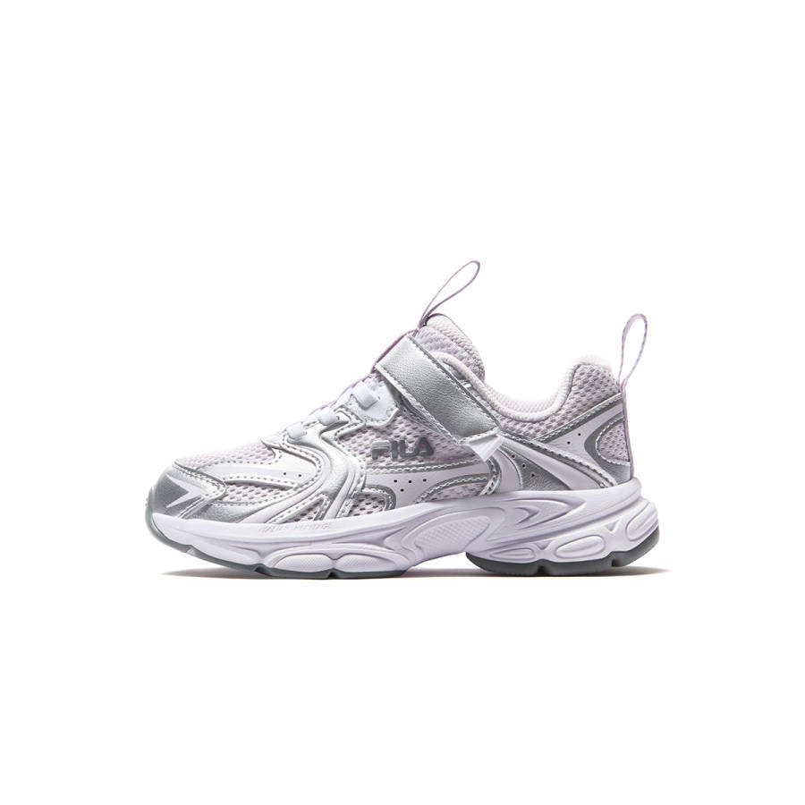 FILA KIDS Heritage FHT Cushioning Breathable Running Shoes Romantic Purple/Space Silver Kids'