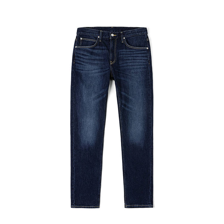 Lee Lee Jeans Men's Dark Blue Moderate Tapered Pants