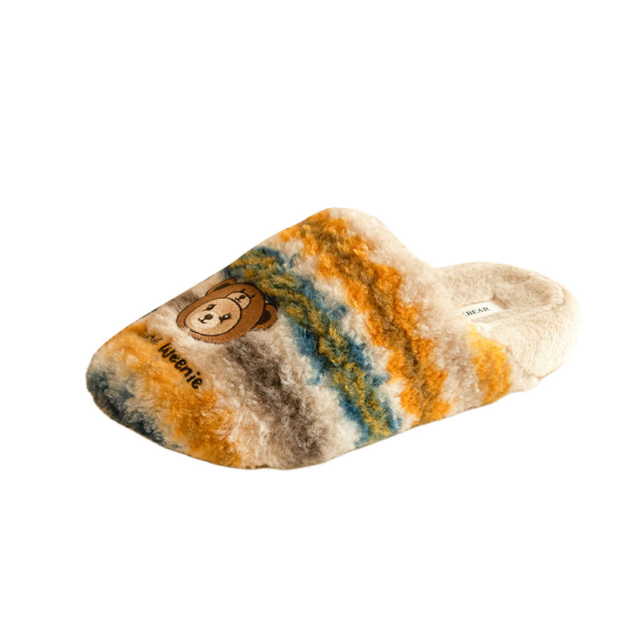 Teenie Weenie Early Spring Unisex Thickened Thermal Couple Slippers