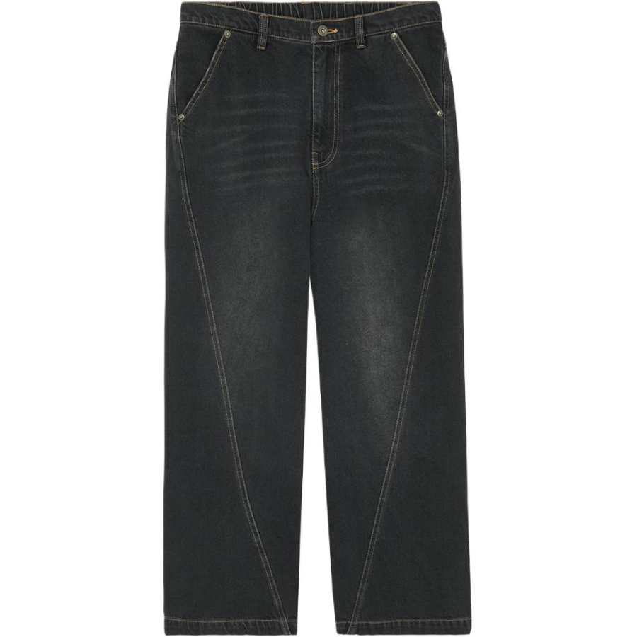 New Era Jeans Unisex Black Moderate Straight Fit Pants