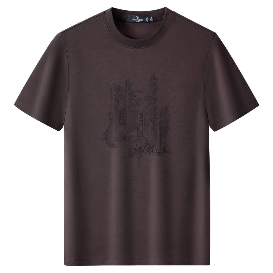 SEPTWOLVES SEPTWOLVES T Shirts Men's Crew Neck