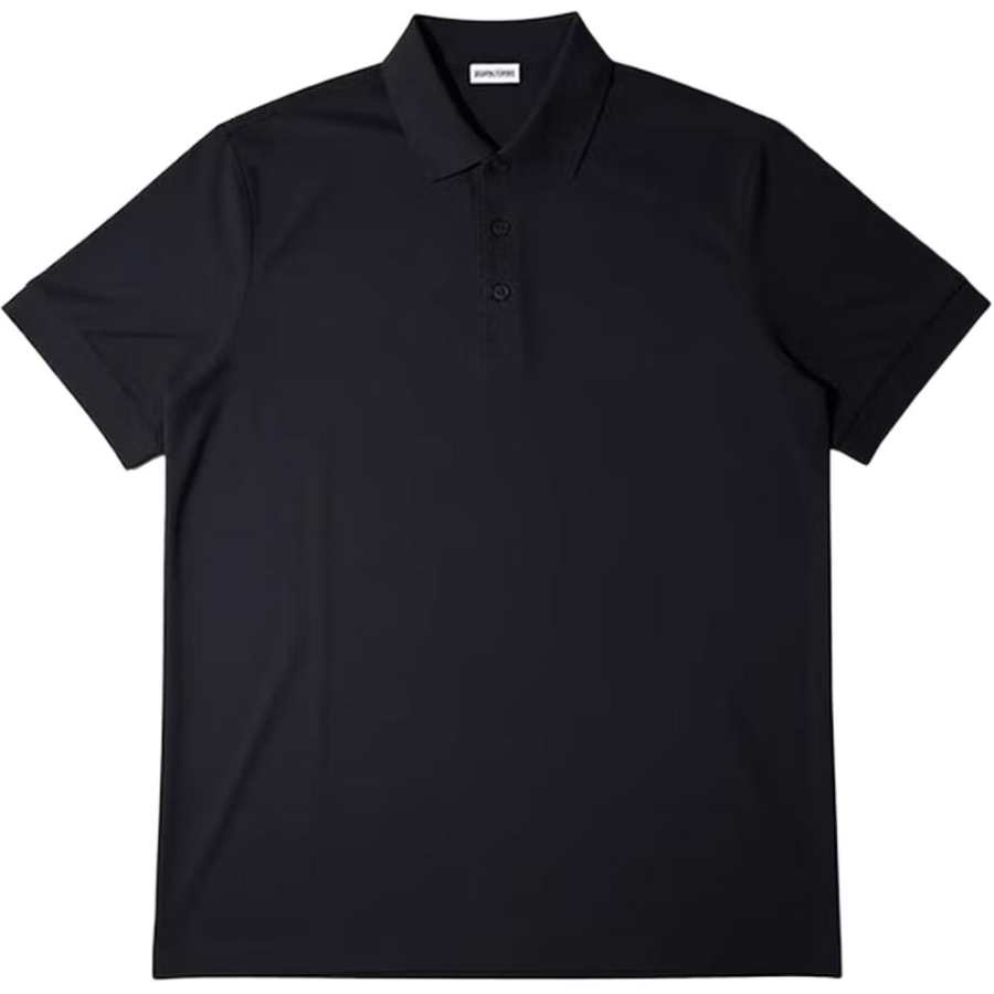 Burberry Polo Shirts Men's Black Polo Collar Moderate Straight Fit