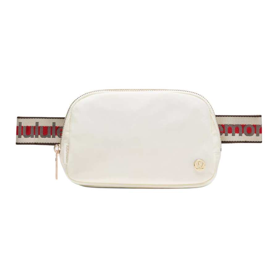 Lululemon Everywhere Nylon With Polyester Fanny Pack Women's Coconut Milk White & Oxford Red & Walnut Brown & Gold