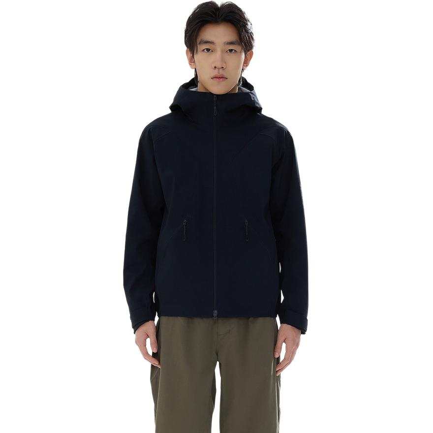 SALOMON Jackets Men's Pitch Black Hooded Non Detachable Moderate Other