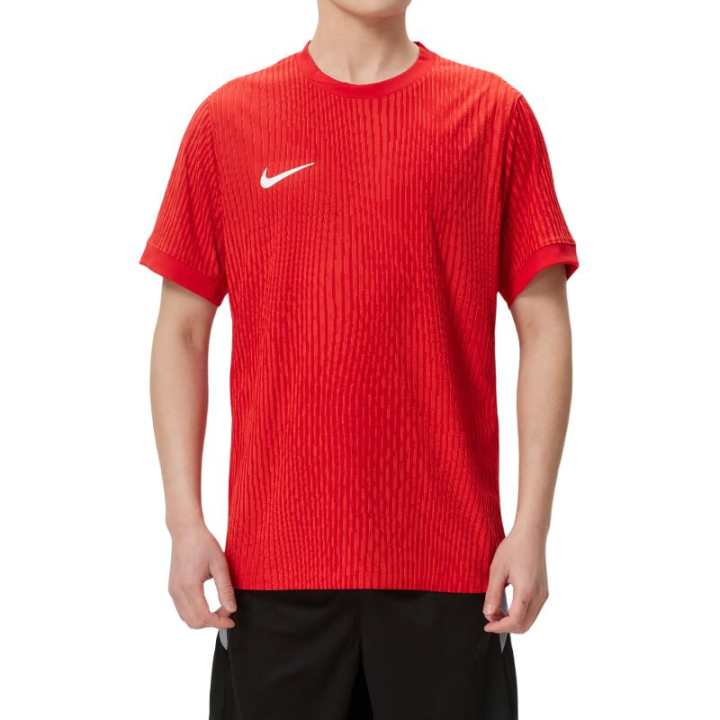 Nike Nike Swoosh T Shirts Men's Red Crew Neck Moderate