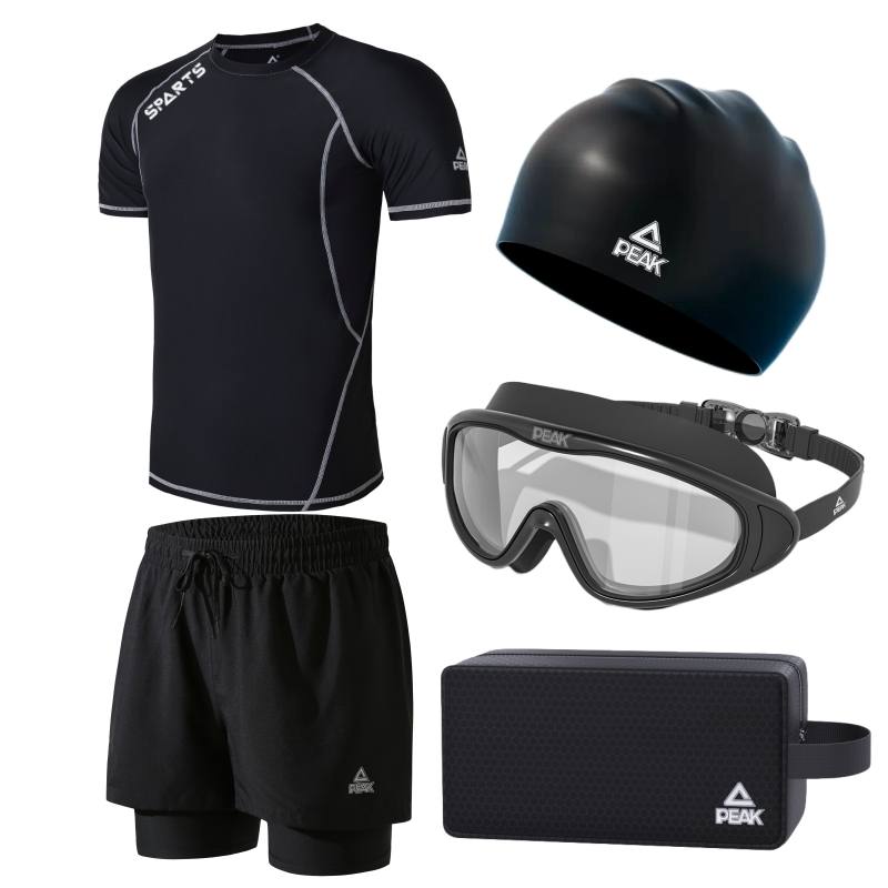 PEAK x SHUILULIANGYONG Swimming Equipment Sets Men's Black