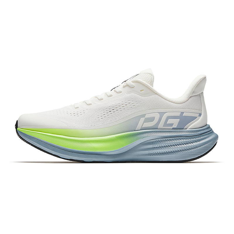Anta Low top Running Shoes Men's Papyrus White/Fluorescent Elf Yellow/Dusty Blue