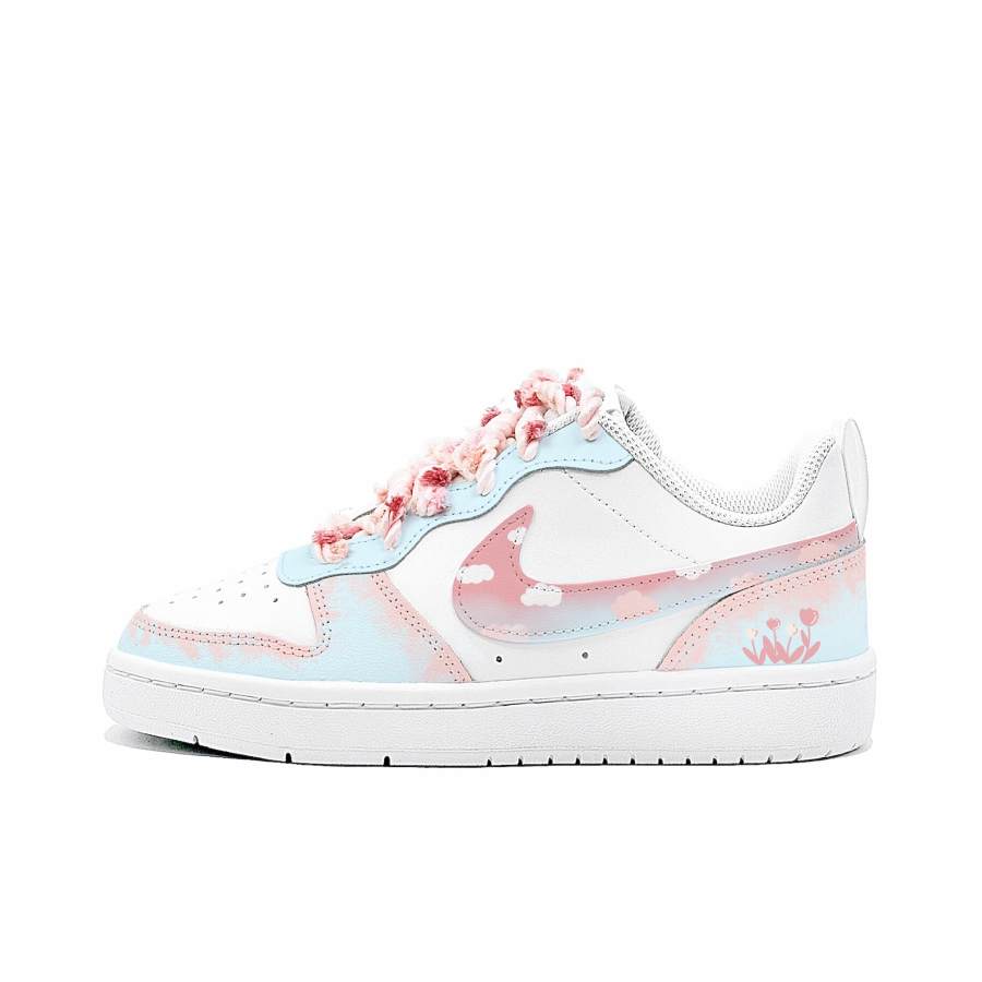 Nike Nike Court Borough 2 Maris Sal Pink Mist, Made By Gabee Leather Cushioning Abrasion Resistant Slip Resistant