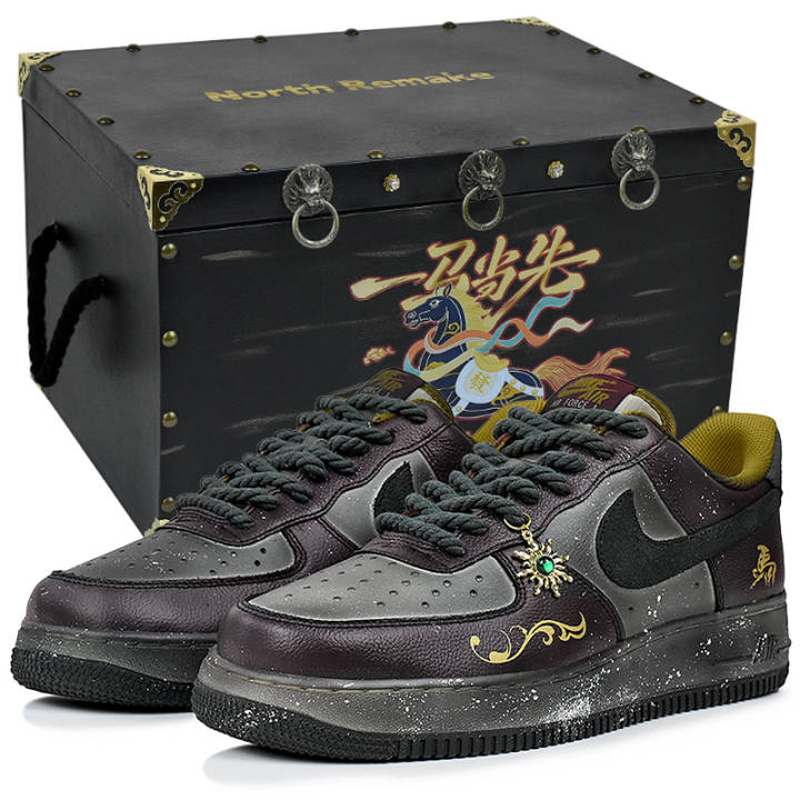 Nike Nike Air Force 1 Abrasion Resistant Low top Skateboard Shoes Men's